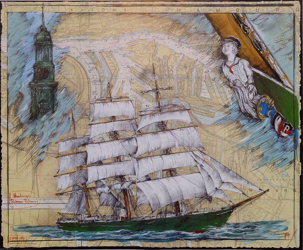 Altona Hamburg Hamburg Rickham Rickmers O West 1991 Tidenhug Verlag Norderney